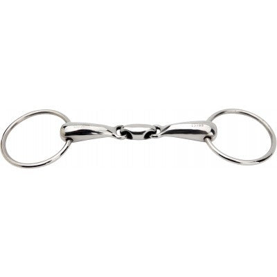 DOUBLE JOINTED LOOSE RING SNAFFLE SS, 19 MM