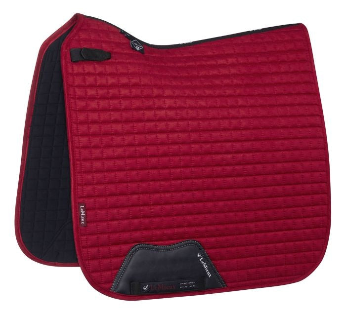 LM Suede Dressage Square Chillie Red